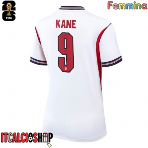 Inghilterra Harry Kane #9 Prima Maglia Femmina Mondiali 2026 Manica Corta
